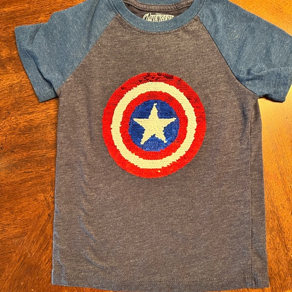Six boys’ size 5/5t shirts, used, Spider-Man, avengers marvel - Picture 9 of 14